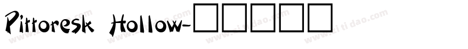 Pittoresk Hollow字体转换